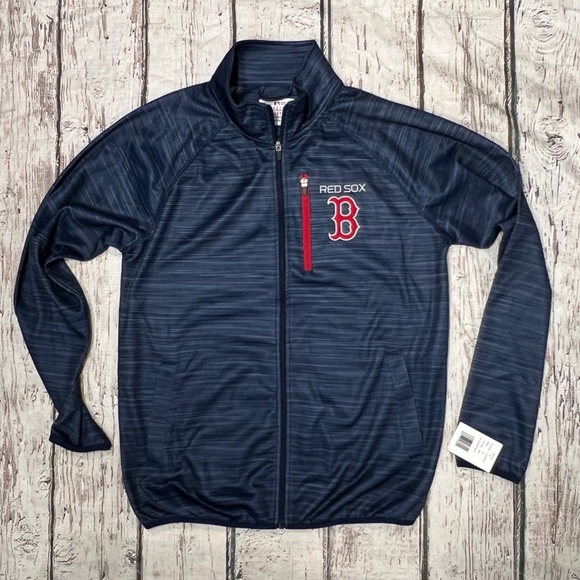 Boston Red Sox MLB Baseball Zip Up Coat Jacket Sports Mens - Picture 1 of 6